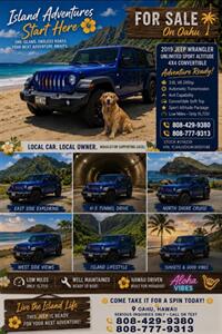2019 Jeep Wrangler Unlimited Sport Altitude 4x4 CONVERTIBLE ! SUPER LOW MILES ! - Photo 2 - Honolulu, HI 96818