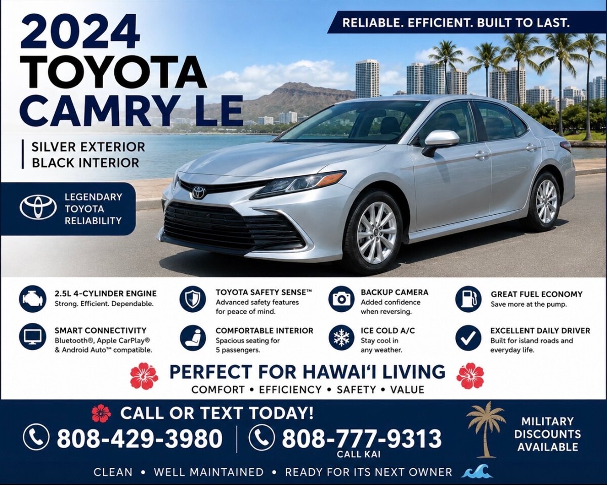 2024 Toyota Camry  SUPER LOW MILES ! LIKE NEW ! - Photo 1 - Honolulu, HI 96818