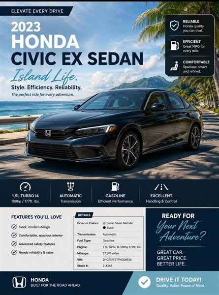 2023 Honda Civic EX CVT's photo