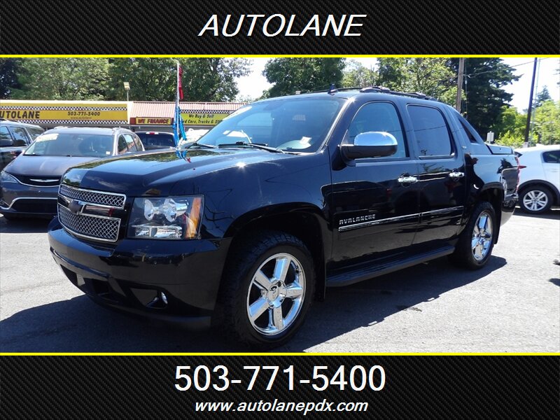 Black 2012 Chevrolet Avalanche Pickup Truck Four-Wheel Drive Automatic
