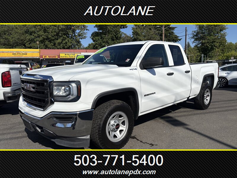 Summit White 2018 GMC Sierra 1500 Pickup Truck Four-Wheel Drive Automatic