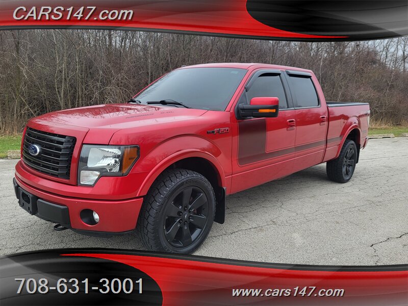 Race Red 2012 Ford F-150 FX4 SuperCrew 4WD Pickup Truck Four-Wheel Drive Automatic