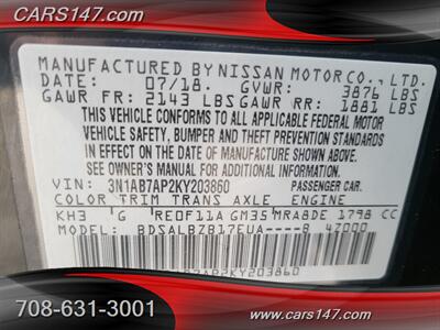 2019 Nissan Sentra S   - Photo 27 - Midlothian, IL 60445