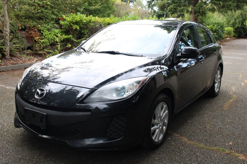 Black 2012 Mazda MAZDA3 Hatchback Front-Wheel Drive Automatic