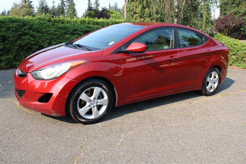 Red 2011 Hyundai Elantra Sedan Front-Wheel Drive Automatic