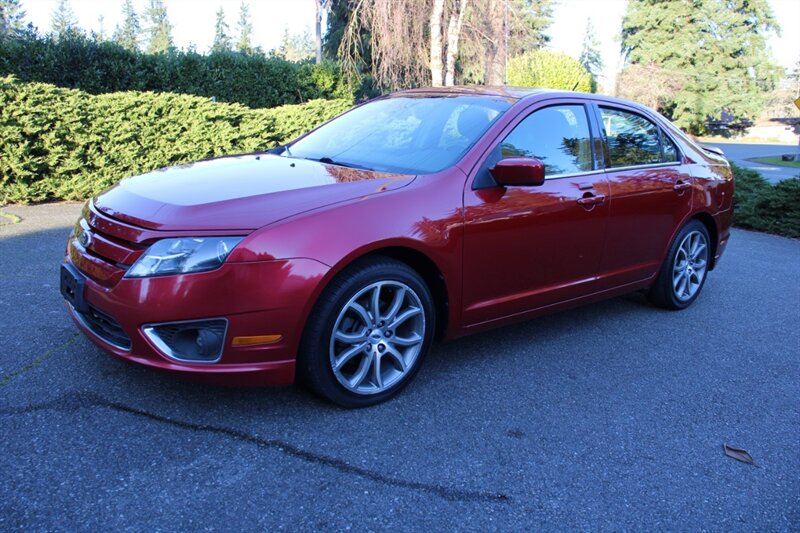 Red 2010 Ford Fusion SEL Sedan Front-Wheel Drive Automatic