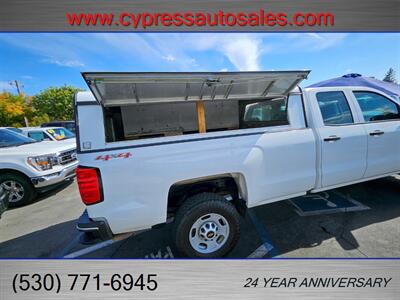 2016 Chevrolet Silverado 2500HD 4x4 LONG BED WITH SHELL   - Photo 12 - Auburn, CA 95603