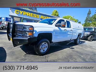 2016 Chevrolet Silverado 2500HD Long Bed 4x4 With Shell   - Photo 1 - Auburn, CA 95603