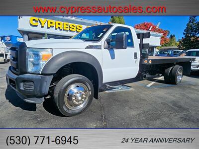 2011 FORD F550 FLAT BED LOW MILES   - Photo 2 - Auburn, CA 95603