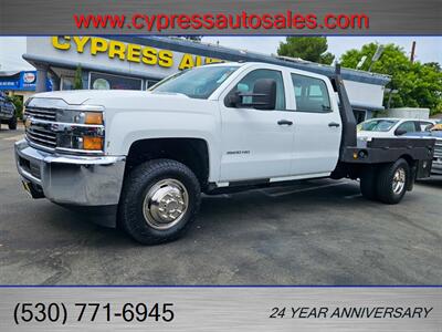 2015 Chevrolet Silverado 3500HD CREW CAB DIESEL 4X4 FLATBED - Photo 1 - Auburn, CA 95603