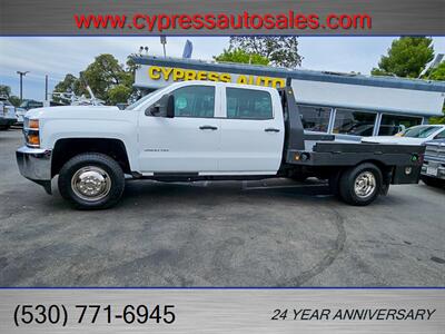 2015 Chevrolet Silverado 3500HD CREW CAB DIESEL 4X4 FLATBED - Photo 2 - Auburn, CA 95603