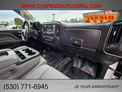 2015 Chevrolet Silverado 3500HD CREW CAB DIESEL 4X4 FLATBED - Photo 17 - Auburn, CA 95603