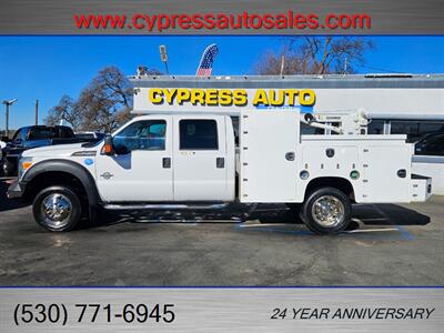 2014 FORD F450 6.7L DIESEL CREW CAB 4X4  UTILITY BED W/CRANE   - Photo 1 - Auburn, CA 95603