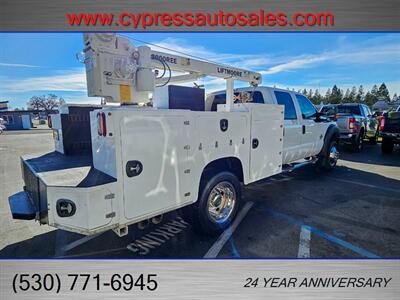 2014 FORD F450 6.7L DIESEL CREW CAB 4X4  UTILITY BED W/CRANE   - Photo 9 - Auburn, CA 95603