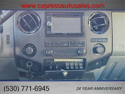 2014 FORD F450 6.7L DIESEL CREW CAB 4X4  UTILITY BED W/CRANE   - Photo 25 - Auburn, CA 95603