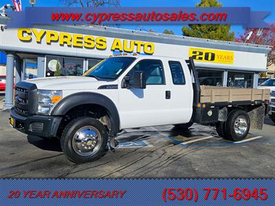 2013 FORD F450 FLAT BED 4X4 LOW MILES   - Photo 1 - Auburn, CA 95603