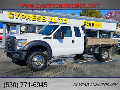 2013 FORD F450 FLAT BED 4X4 LOW MILES   - Photo 1 - Auburn, CA 95603