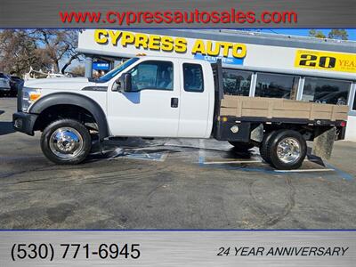 2013 FORD F450 FLAT BED 4X4 LOW MILES   - Photo 2 - Auburn, CA 95603