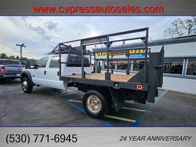 2015 Ford F-550 6.7L DIESEL 4WD FLATBED/TOMMY GATE/RACK   - Photo 2 - Auburn, CA 95603