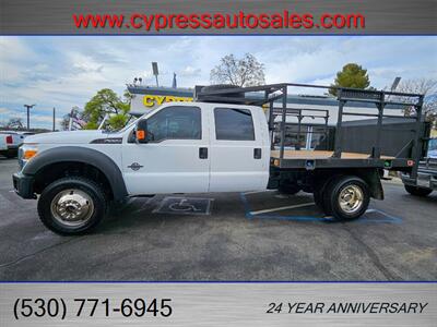 2015 Ford F-550 6.7L DIESEL 4WD FLATBED/TOMMY GATE/RACK   - Photo 1 - Auburn, CA 95603