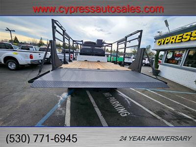 2015 Ford F-550 6.7L DIESEL 4WD FLATBED/TOMMY GATE/RACK   - Photo 4 - Auburn, CA 95603