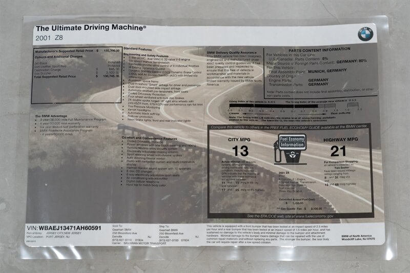 2001 BMW Z8 - Photo 13 - Neptune City, NJ 07753