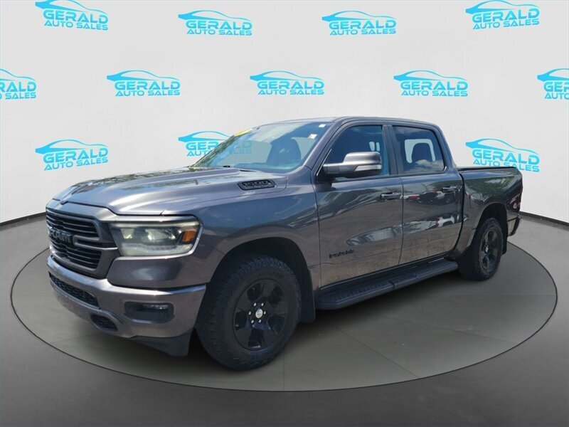Gray 2022 RAM 1500 Pickup Truck Four-Wheel Drive Automatic