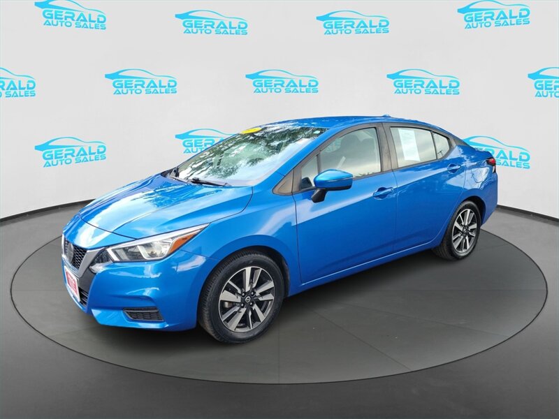 Electric Blue Metallic 2021 Nissan Versa Sedan Front-Wheel Drive Automatic