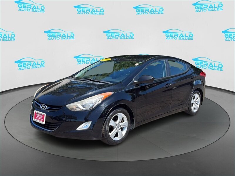 Midnight Black 2012 Hyundai Elantra Sedan Front-Wheel Drive Automatic