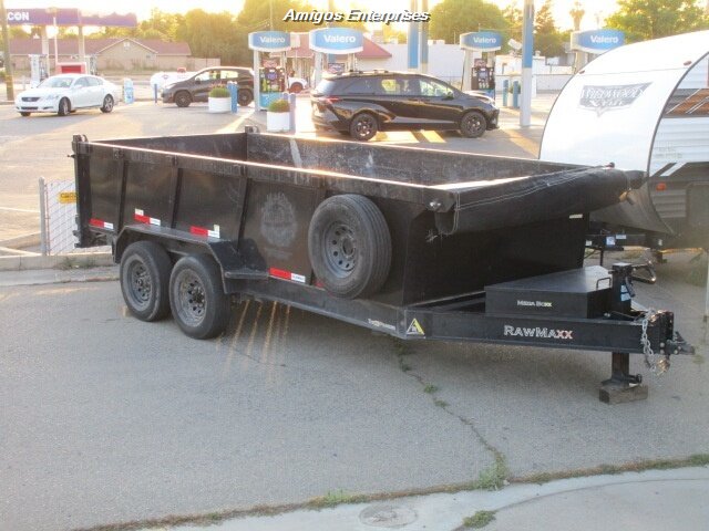 2023 RawMaxx the 13th Pounder Dump Trailer  Hydraulic Lift - Photo 1 - Fresno, CA 93702