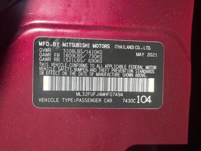 2021 Mitsubishi Mirage G4 ES   - Photo 29 - Pittsburg, CA 94565-2812