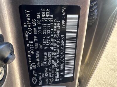 2012 Hyundai TUCSON Limited w/Navi   - Photo 29 - Pittsburg, CA 94565-2812