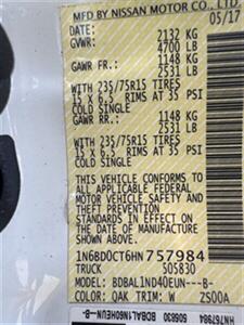 2017 Nissan Frontier SV   - Photo 12 - Pittsburg, CA 94565-2812