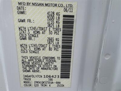 2012 Nissan NV 2500 HD S   - Photo 28 - Pittsburg, CA 94565-2812