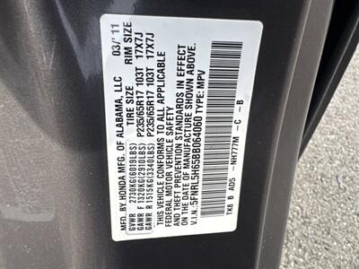 2011 Honda Odyssey EX-L   - Photo 36 - Pittsburg, CA 94565-2812