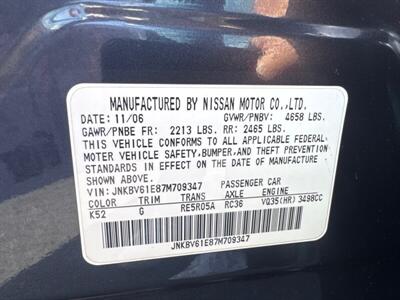 2007 INFINITI G35   - Photo 31 - Pittsburg, CA 94565-2812