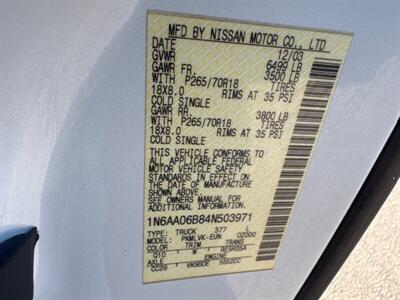 2004 Nissan Titan LE   - Photo 30 - Pittsburg, CA 94565-2812