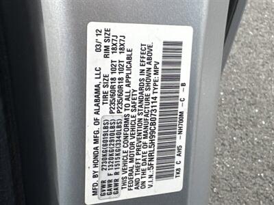 2012 Honda Odyssey Touring   - Photo 36 - Pittsburg, CA 94565-2812