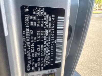 2016 Kia Sorento EX Plus V6   - Photo 31 - Pittsburg, CA 94565-2812