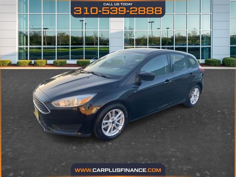 Black 2018 Ford Focus SE Hatchback Hatchback Front-Wheel Drive 6-Speed Automatic
