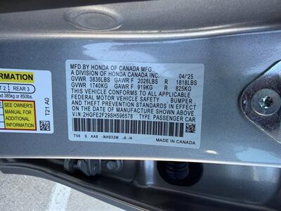 2025 Honda Civic LX   - Photo 28 - Dallas, TX 75252