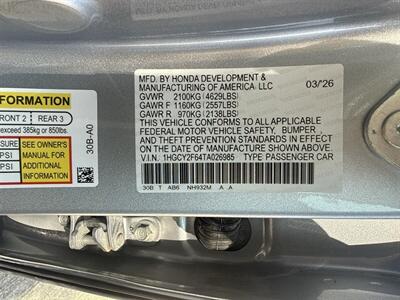 2026 Honda Accord Hybrid EX-L   - Photo 36 - Dallas, TX 75252