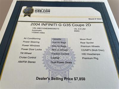 2004 INFINITI G35   - Photo 12 - Pleasanton, CA 94566
