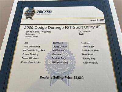 2000 Dodge Durango R/T - Photo 15 - Pleasanton, CA 94566