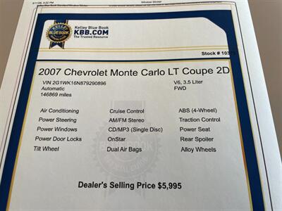 2007 Chevrolet Monte Carlo LT   - Photo 13 - Pleasanton, CA 94566