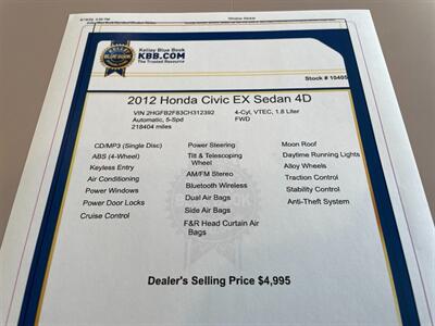 2012 Honda Civic EX - Photo 14 - Pleasanton, CA 94566
