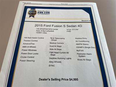 2015 Ford Fusion S   - Photo 15 - Pleasanton, CA 94566