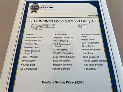 2014 INFINITI QX60   - Photo 14 - Pleasanton, CA 94566