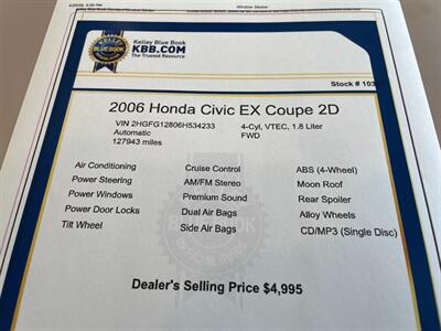 2006 Honda Civic EX   - Photo 13 - Pleasanton, CA 94566