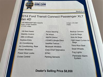 2014 Ford Transit Connect XLT   - Photo 16 - Pleasanton, CA 94566